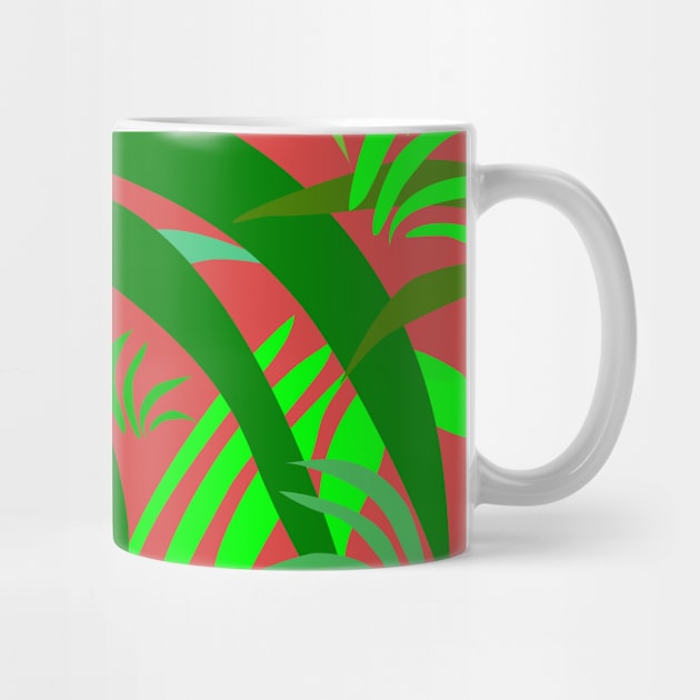 Fronds on Soft Red Repeat 5748 by ArtticArlo